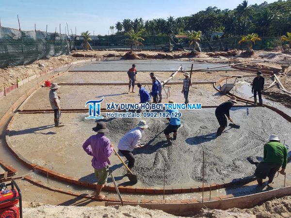 Thi công hồ bơi gia đình tại Phú Quốc